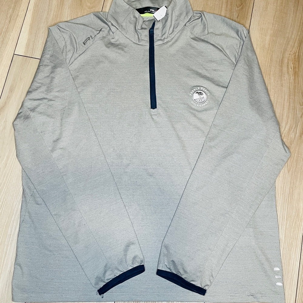 RLX Pebble Beach Gray Quarter-Zip Pullover